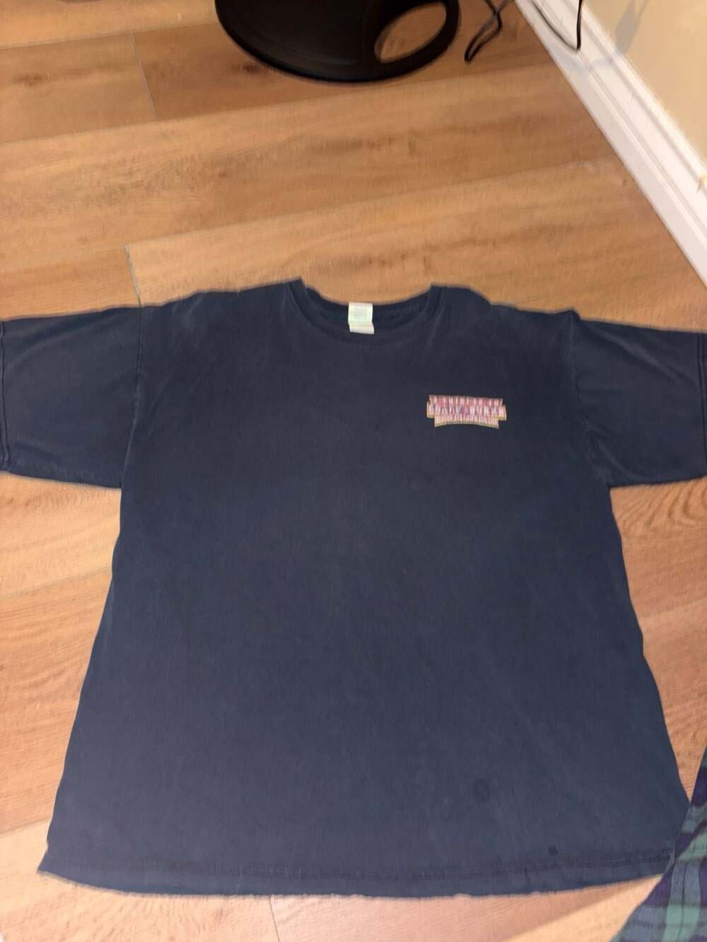 Vintage 2006 Coach Burke Tribute Football Stats Faded Black T-Shirt XL